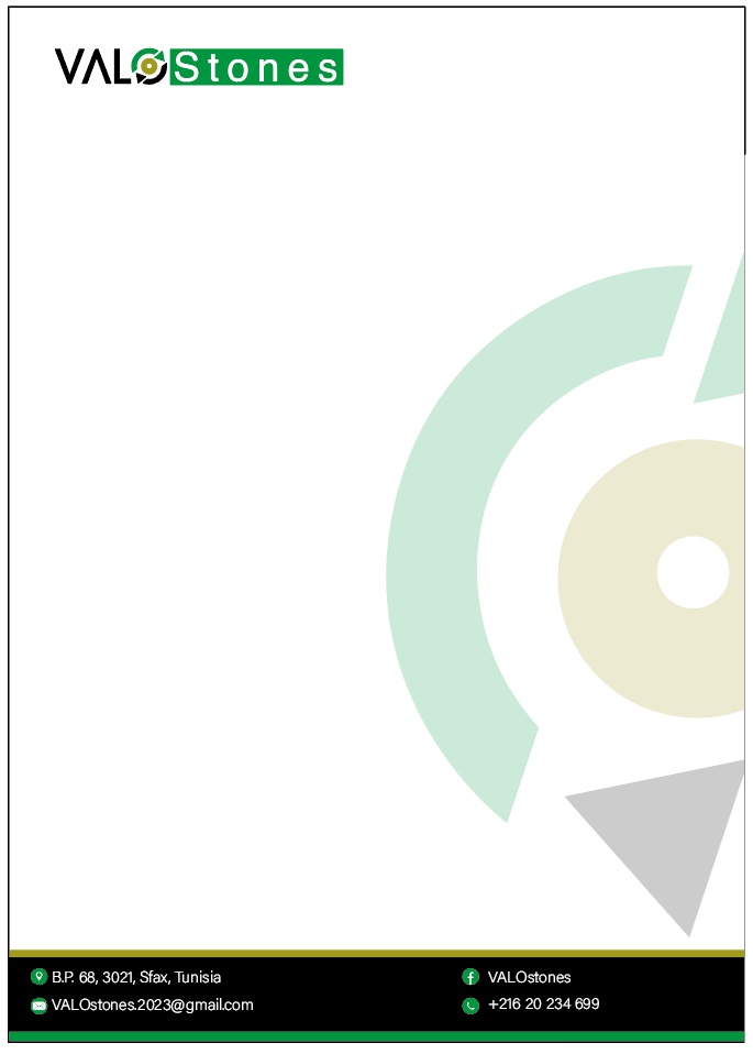 VAL Stones Letterhead Design